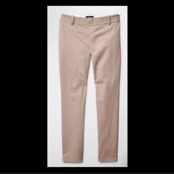 Babaton Aritzia Bi-Stretch ankle slim leg pants size 10 color tan - Picture 1 of 9